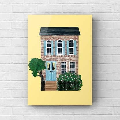 The Little Blue Door - Canvas Print