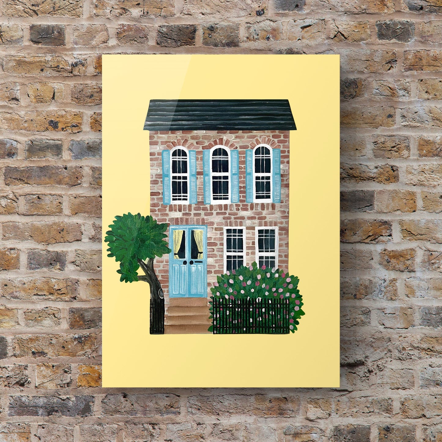 The Little Blue Door - Canvas Print