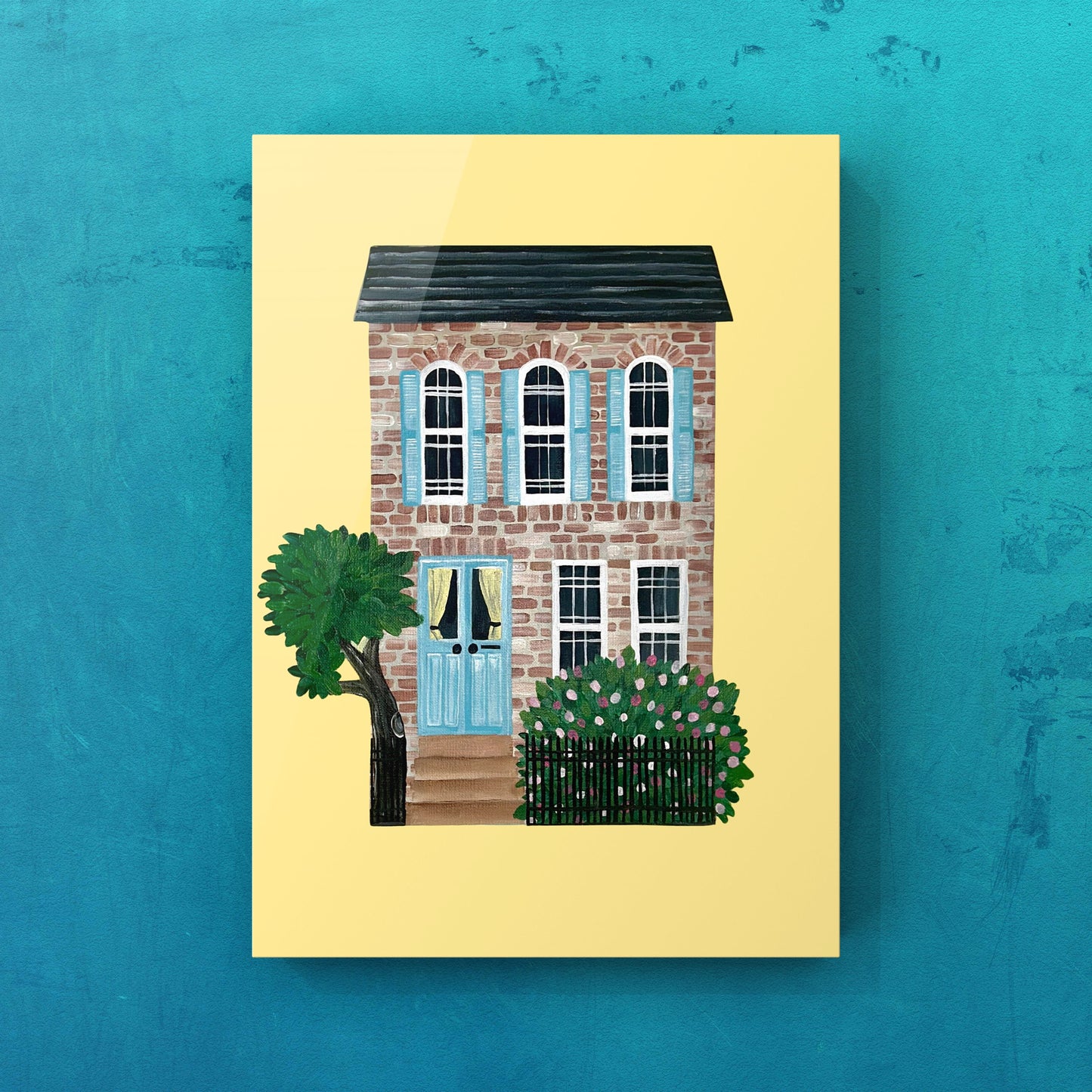 The Little Blue Door - Canvas Print