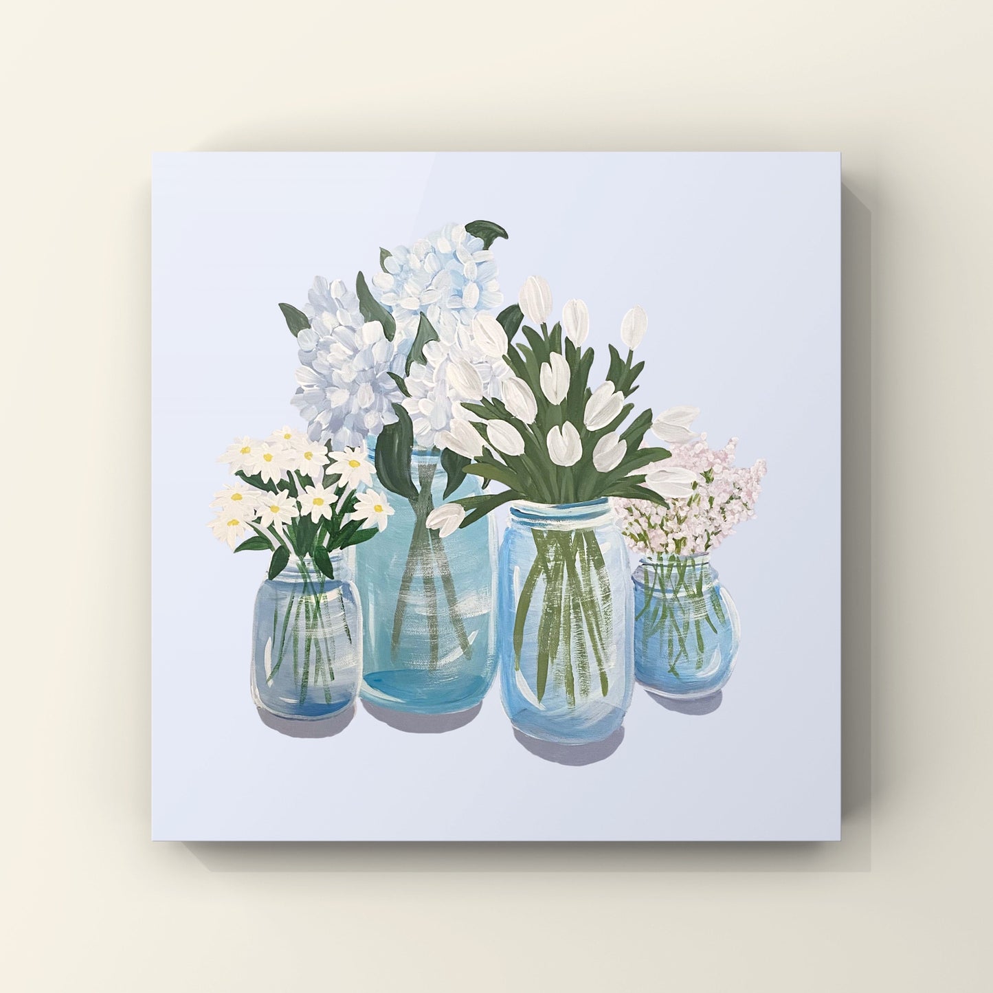 Pale Petals - Canvas Print