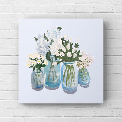 Pale Petals - Canvas Print